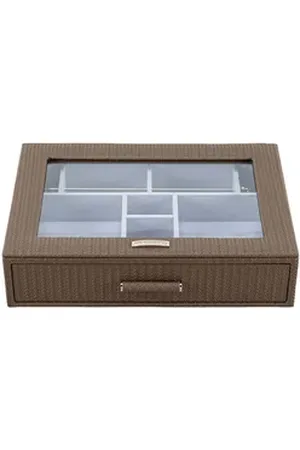 Windrose Schmuckkoffer Charmbox braun