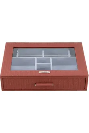 Windrose Schmuckkoffer Charmbox braun