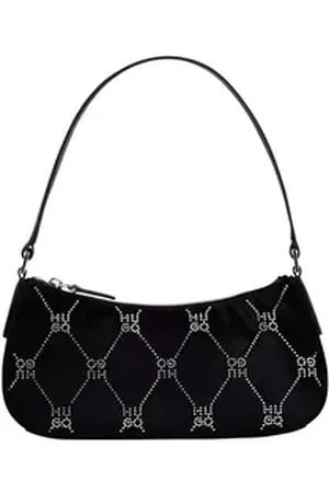 HUGO BOSS Abendtasche SM Hobo Velvet schwarz