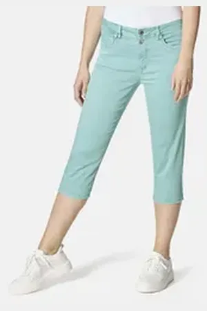 Stooker Women 7/8-Jeans LIMA Boyfriend Fit Capri Boyfriend Fit Casual Twill Capri Hose für Damen blau 42