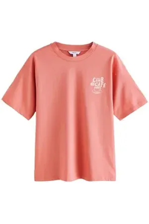 Next Print-Shirt T-Shirt aus Baumwolle mit Grafik, Coffee Club (1-tlg) rosa M (Normalgröße)