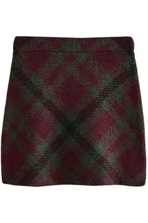 Next Minirock Gemusterter Co-Ord Minirock aus Strick (1-tlg) rot XL