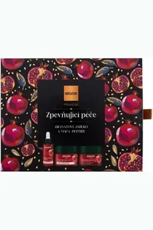 Weleda Hautpflege-Set Geschenkset straffende Pflege Granatapfel und Maca-Peptide 3 Stück