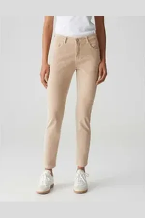 Opus Slim-fit-Jeans Evita glazed braun 34 L28