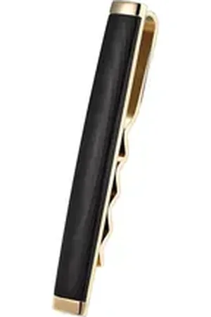 Karisma Krawattennadel Hochwertige Herren Edelstahl 316L Krawattennadel mit Carbon-, Composite/Krawattenklammer/Tie Clip Farbwahl KTC206 - Gold