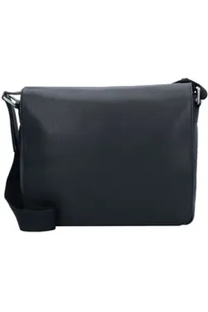 Leonhard Heyden Messenger Bag Berlin, Leder schwarz