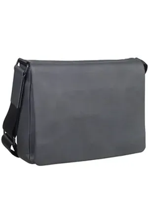 Leonhard Heyden Messenger Bag Den Haag, Leder grau