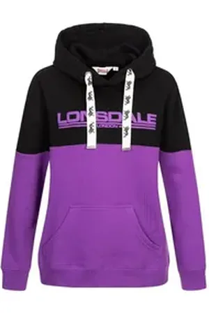 Lonsdale London Hoodie Damen Kapuzenpullover Oversize Wardie lila L