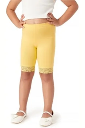 Merry Style Leggings Mädchen Kurze Hose MS10-434 (1-tlg) aus Viskose gelb 122