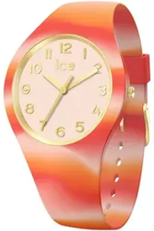 Ice-Watch Quarzuhr ICE tie and dye - Small - 3H 022600, Armbanduhr, Damenuhr, Silikonarmband, analog rot