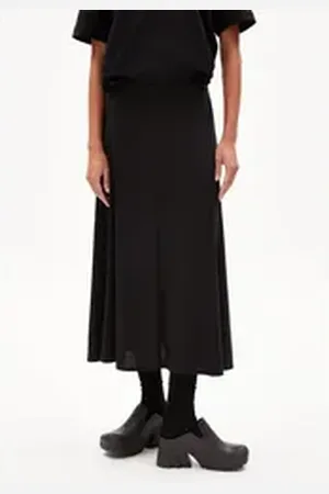 Armedangels Maxirock ILENIAA LARAA Damen (1-tlg., Loose Fit) Jerseyrock aus TENCELTM Lyocell Mix schwarz XS/34