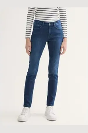 TOM TAILOR Slim-fit-Jeans TTALEXA Slim Jeans mit Glitzer-Effekt mit Glitzer Details blau 30/32