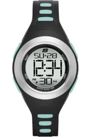 Skechers Chronograph TENNYSON SR2020, Quarzuhr, Armbanduhr, Damenuhr, digital, Datum, Stoppfunktion schwarz