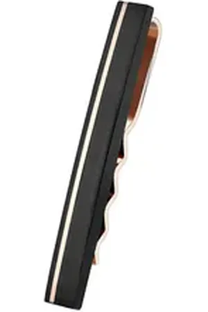 Karisma Krawattennadel Hochwertige Herren Edelstahl 316L Krawattennadel mit Carbon-, Composite/Krawattenklammer/Tie Clip Farbwahl KTC207 - Roségold