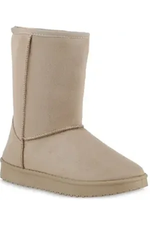 VAN HILL 902279 Damen Schlupfstiefel Warm Gefütterte Stiefel Winter Boots Schlupfboots Schuhe 40 EU