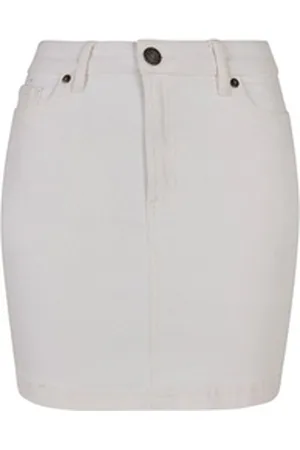 Urban classics Jerseyrock Damen Ladies Organic Stretch Denim Mini Skirt (1-tlg) weiß 29
