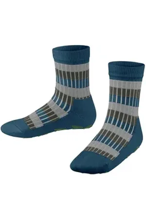 ESPRIT Socken Multi Stripe Rib (1-Paar) mit Bio-Baumwolle blau 23-26