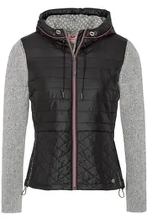 SPIETH & WENSKY Outdoorbluse Outdoorjacke Damen - ALLEGRA - dunkelrot/melange, schwarz/melange schwarz 40