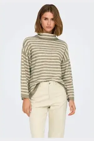 ONLY Rollkragenpullover ONLTalio (1-tlg) Plain/ohne Details beige L