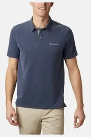 Columbia Poloshirt Nelson Point (1-tlg) blau XL