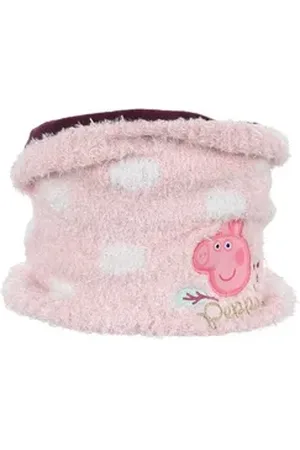 Peppa Pig Loop Kinder Mädchen Winter-Schal Schlauch-Schal rosa