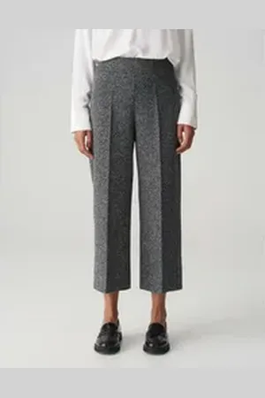 Opus Culotte Culotte MISHA BOUCLE aus Baumwoll Mix schwarz 34