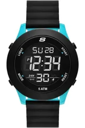 Skechers Chronograph ROSENCRANS SR5222, Quarzuhr, Armbanduhr, Herrenuhr, Silikonarmband, digital, Wochentag schwarz