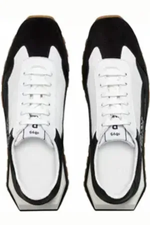 Berluti Signature Graphic Vitello Schuhe Sneaker Padded Collar, Designer-Emblem schwarz 8,5