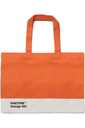 Pantone Strandtasche 100% Baumwolle, L 59 cm x H 41,5 cm, kleine Innentasche mit Reißverschluss orange