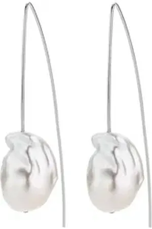 ADRIANA Paar Ohrhaken Schmuck Geschenk Silber 925 Ohrringe Firenze, F1, Made in Germany - mit Süßwasserzuchtperle silberfarben|weiß