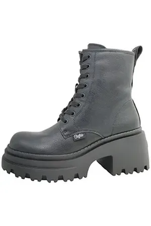 Buffalo Schnürstiefel Schnürstiefelette schwarz 40 EU