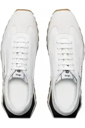 Berluti Signature Graphic Vitello Schuhe Sneaker Padded Collar, Designer-Emblem weiß 8
