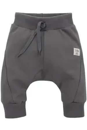 Pinókio Pumphose Haremshose Schlupfhose » lange Babyhose Pumphose (1-tlg) SLOW LIFE Patch grau 80
