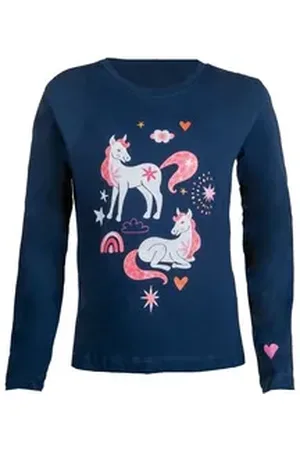 Hkm Langarmshirt Langarmshirt -Pony Dream- blau 134/140