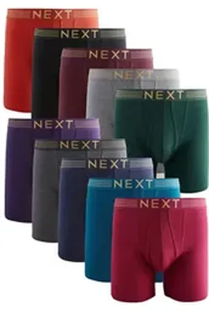 Next Boxershorts 10er-Pack Längere Sport-Unterhosen mit Eingriff (10-St) blau Large