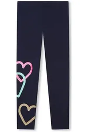 Billieblush Leggings Leggings dunkelblau mit Herzmotiv am Bein 5 Jahre / 104 -110