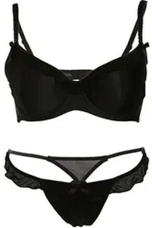 familytrends Set: Push-up-BH (mit String) mit BH und String schwarz 70