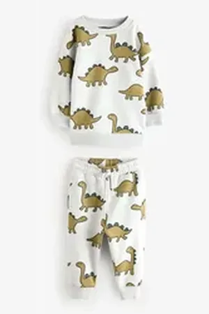 Next Sweatanzug Jogginganzug mit durchgehendem Motiv-Print (2-tlg) blau 92-98 (2-3 J.)