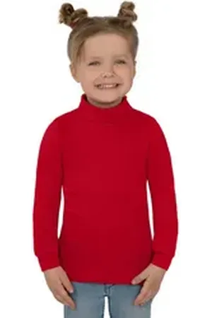 Trigema Rollkragenshirt Langarm Ski- und Sport-Rollkragenpullover (1-tlg) rot 128