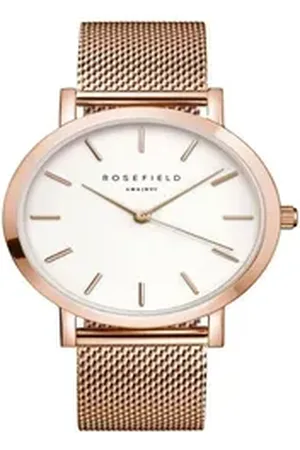 ROSEFIELD Quarzuhr Damenuhr MERCER Mesh Rosegold 38mm MWR-M42 goldfarben