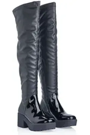 Pollini Stiefel Overkneestiefel schwarz 37 EU