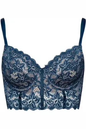 Hanro Bügel-BH Marlene büstenhalter frauen girls blau 80
