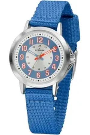 ATRIUM Quarzuhr A46-12, Armbanduhr,Kinderuhr,Lernuhr,Mädchen,Jungen, Schulanfang,Geschenkidee blau