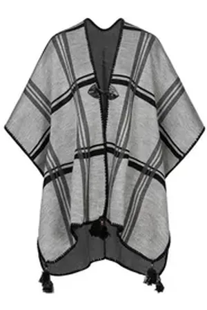 rock creek Poncho Damen Poncho Cape D-507 grau