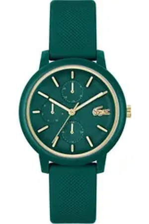 Lacoste Multifunktionsuhr .12.12 LADIES MULTI 2001329, Quarzuhr, Armbanduhr, Damenuhr, Datum, Silikonarmband grün