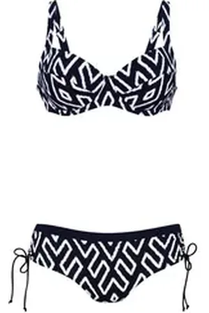 Anita Since 1886 Bügel-Bikini Tribal Monotones - Style Sibel Top Bikini-Set mit Bügel und verstellbarer Hose blau 42