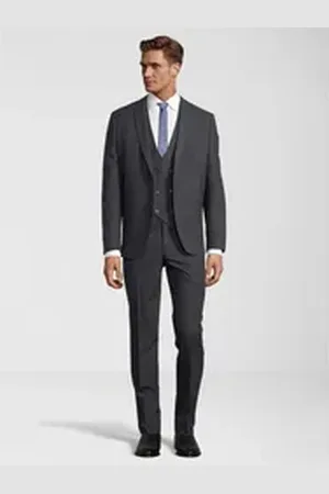 Steffen Klein SteffenKlein Anzug Slim-Fit (3-tlg) grau 106