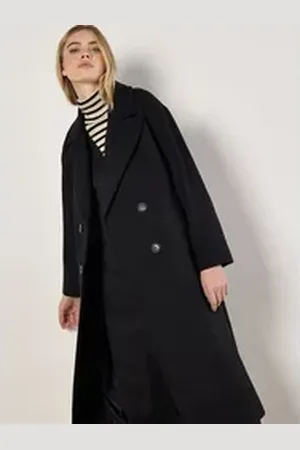 Apricot Langmantel mit Reverskragen, im Relaxed Fit schwarz M (38)