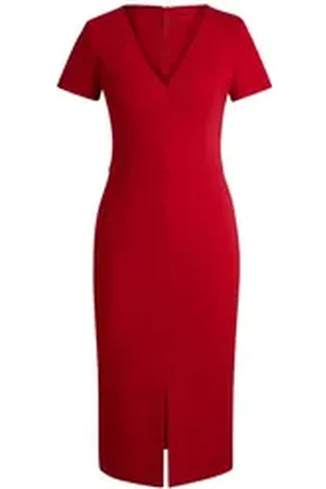 HUGO BOSS Trägerkleid rot 36