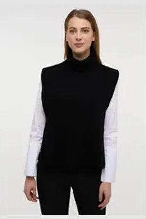 ETERNA Rollkragenpullover schwarz M